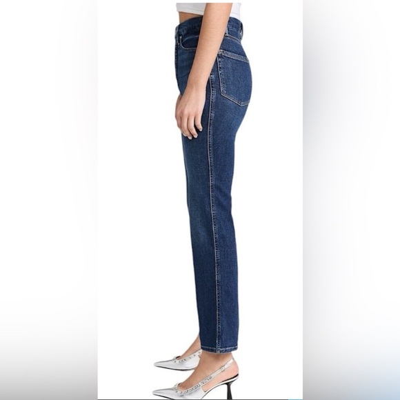 Good American Good Curve Exposed Button High Rise Straight Jean - Picture 9 of 14